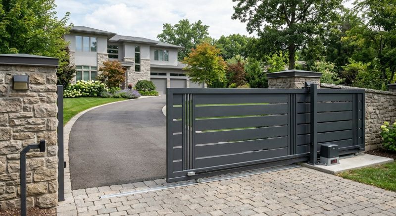 Driveway Gate Installation in Roswell, GA