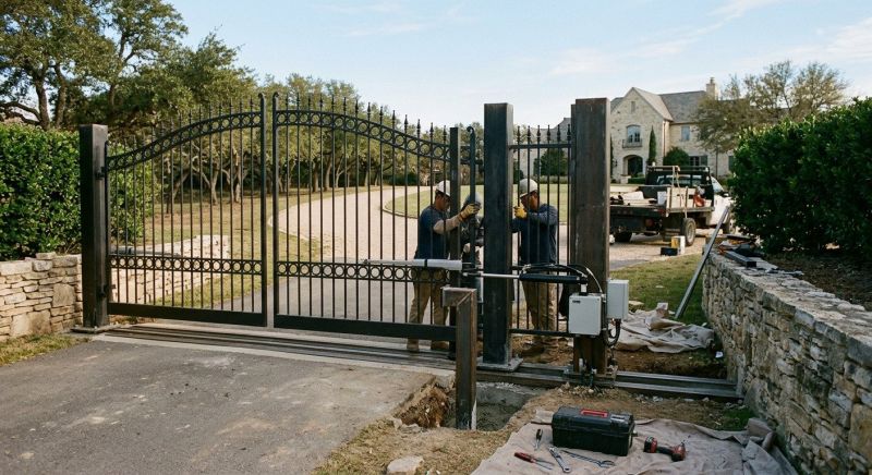 Main Gate Installation in Plano, TX